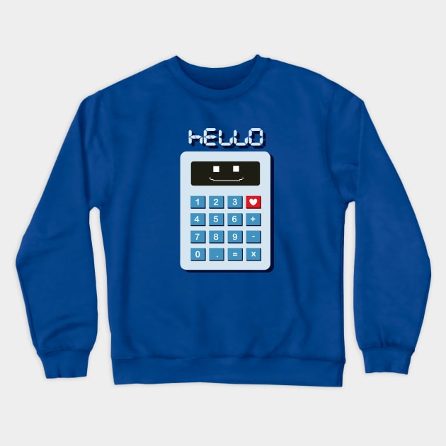 Calculator Crewneck Sweatshirt by Byrnsey